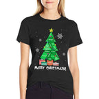 Math Teacher Polygon Christmas Tree Geometry Merry Christmas  Durable T-Shirt