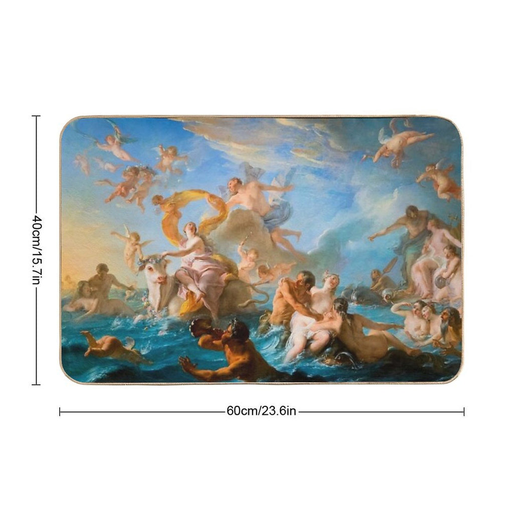 The Abduction of Europa, The Rape of Europa, Noel-Nicolas Coypel,Noël-Nicolas Coypel Europe  Stain-Proof Bath Mat