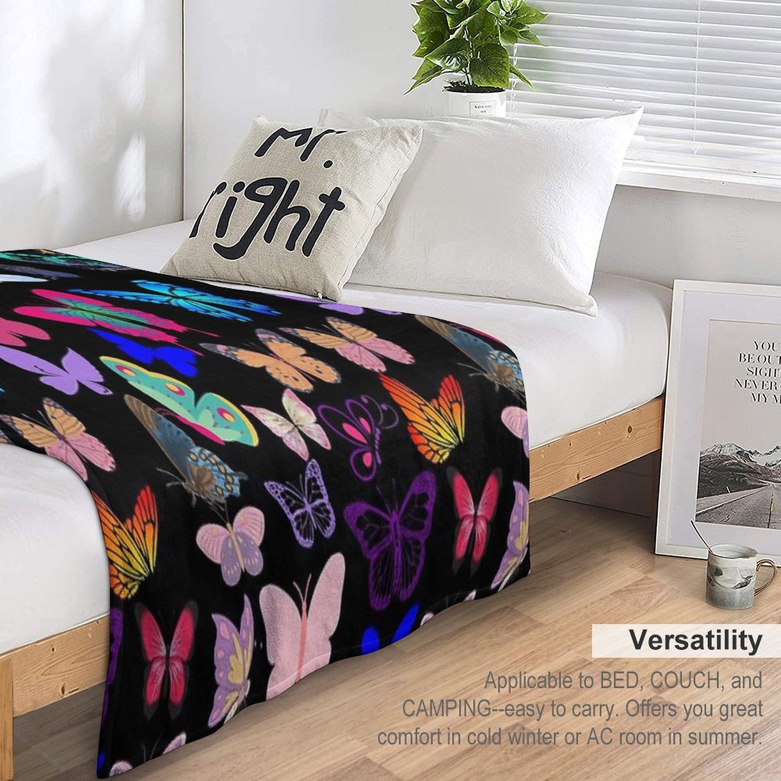 Butterflies Are Magical, Cute And Beautiful Quick-dry Throw Blanket