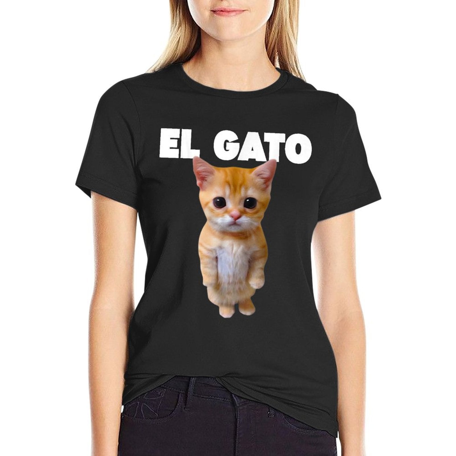 El Gato Cat Meme Cat Lover Funny Memes Internet Memes Gen-Z for Men Women Kids  Relaxed-fit T-Shirt