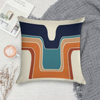 Mod Wave Space Soft Home Decor Throw Pillow