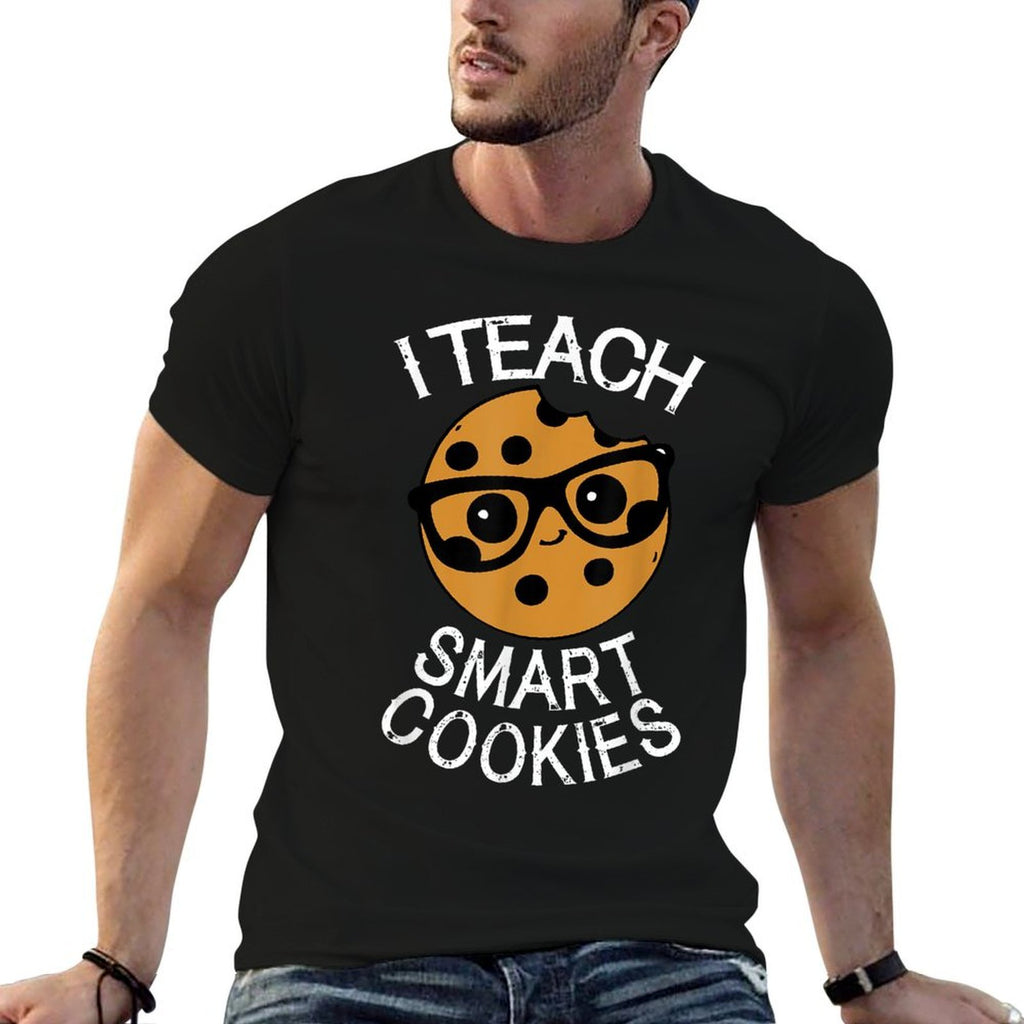 Funny Teacher I Teach Smart Cookies Nerd  Relaxed-fit T-Shirt