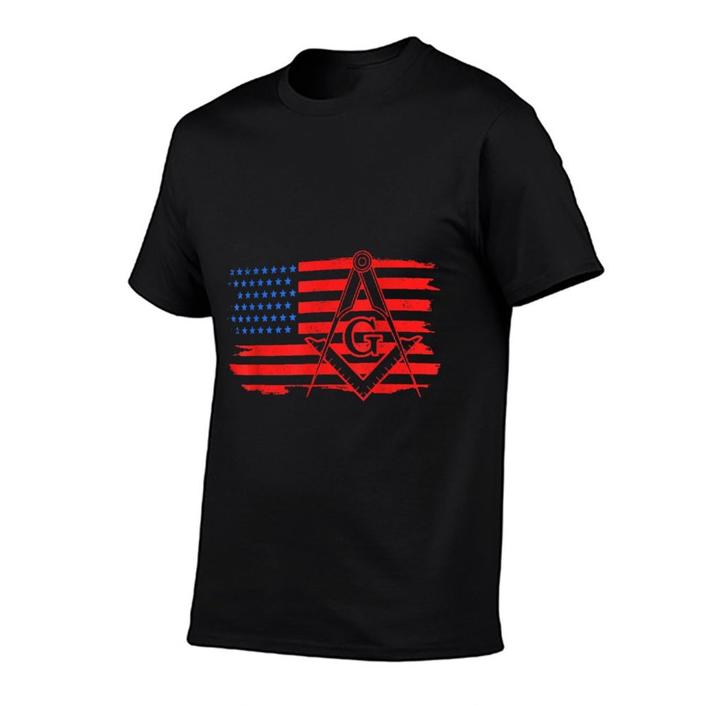 Mason Masonic US Square  Fade-proof Color T-Shirt