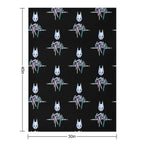 The Stray Game Logo in Holographic Iridescent Rainbow Anti-pilling Throw Blanket