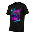 4th Grade Is My Jam Fourth Grade 80s 80s 1980s Retro Funny  Relaxed-fit T-Shirt