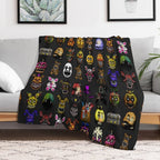 Five Nights at Freddy's - Pixel Art - Multiple Characters New Set Quick-dry Throw Blanket