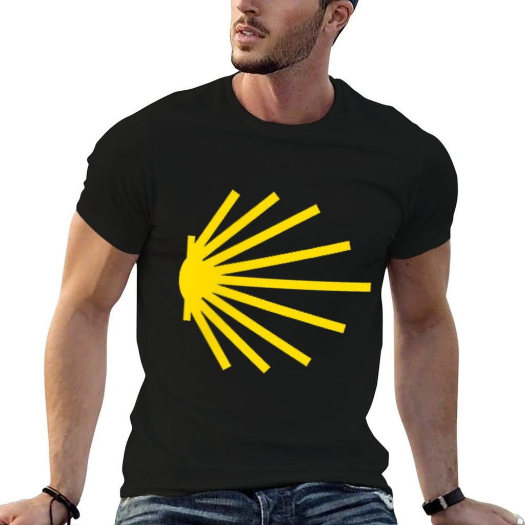 Camino De Santiago Scallop Shell Trail Symbol POCKET PATCH  Quick-drying T-Shirt