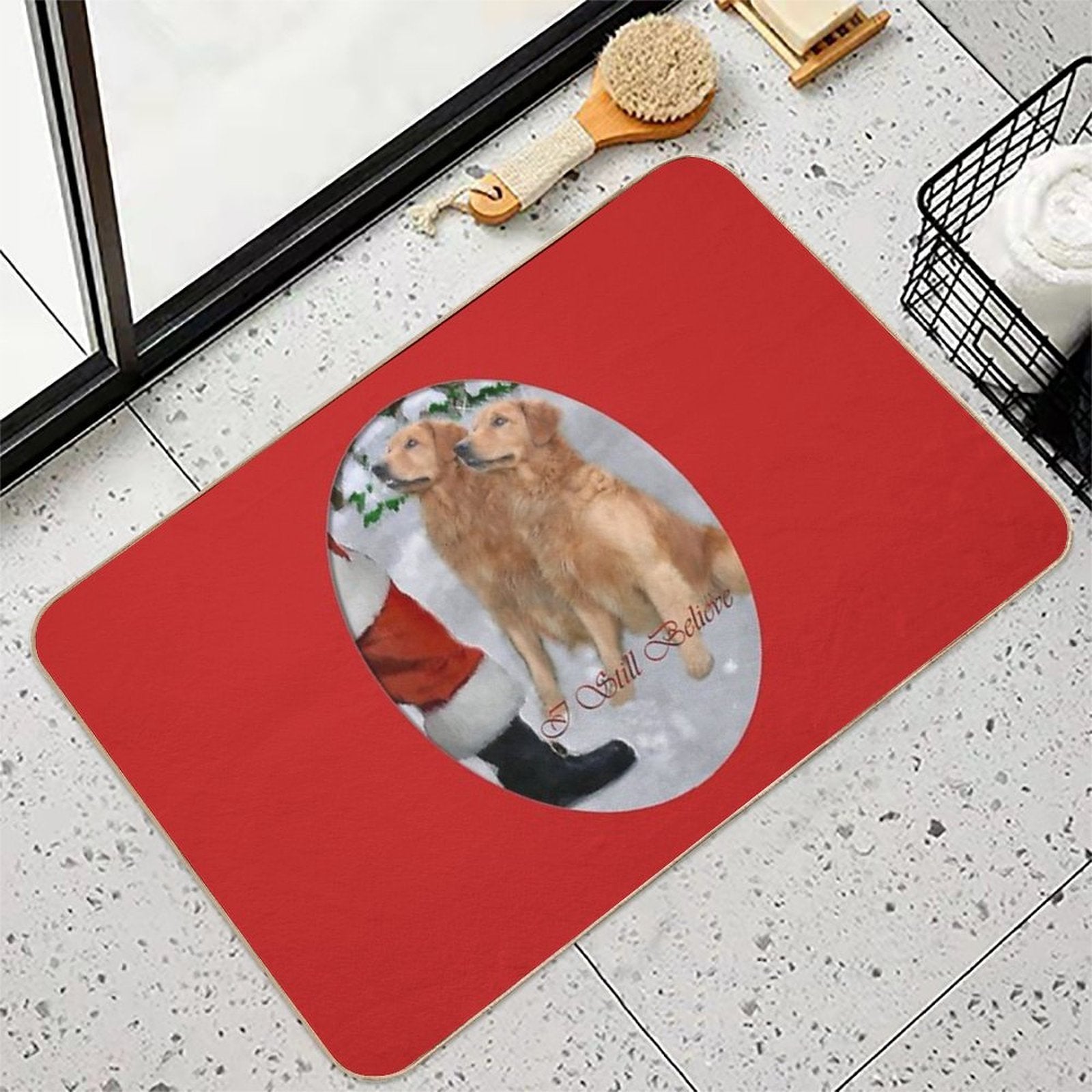 Golden Retriever Christmas Gifts  Odorless Bath Mat
