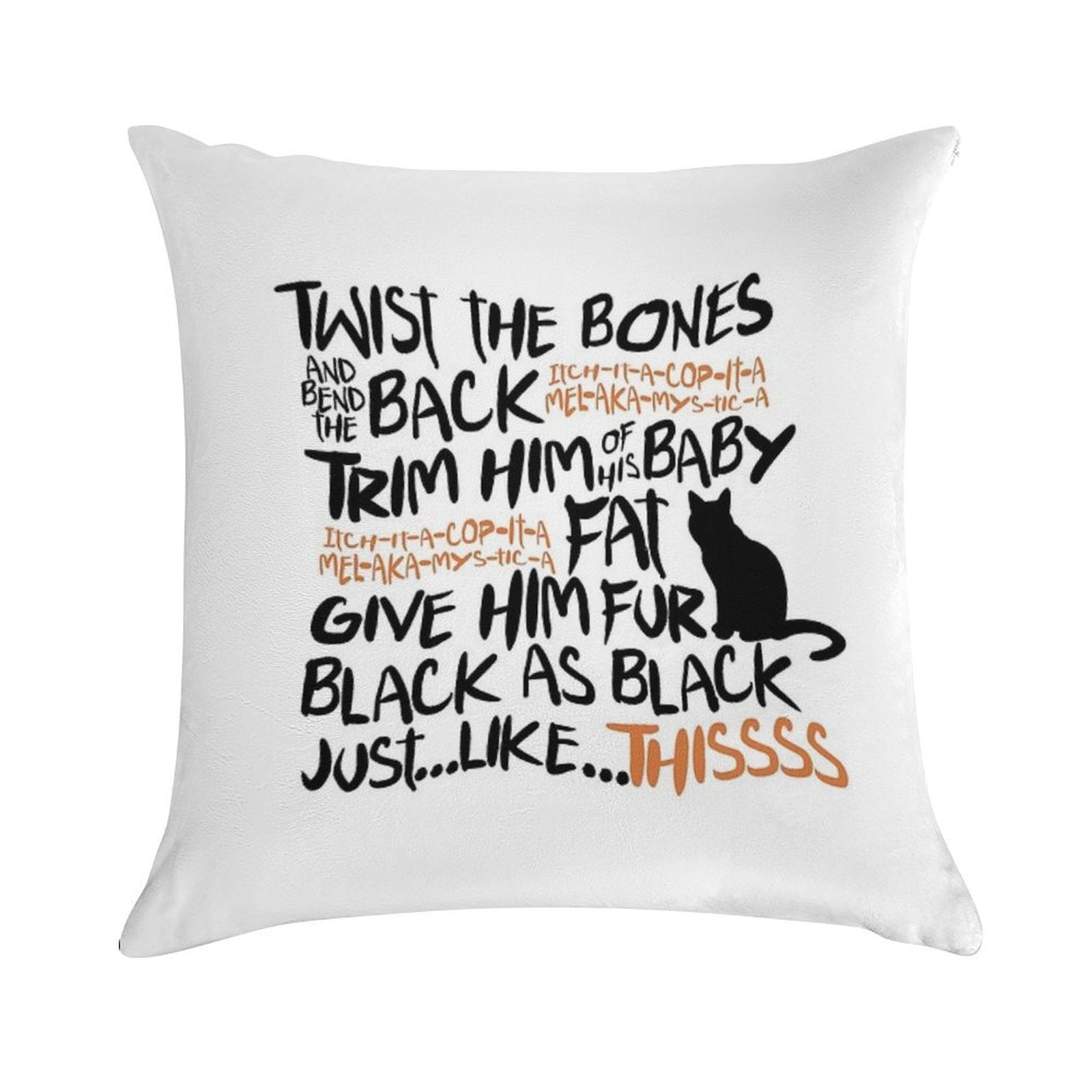 Binx Spell Soft Reinforced Edging Throw Pillow