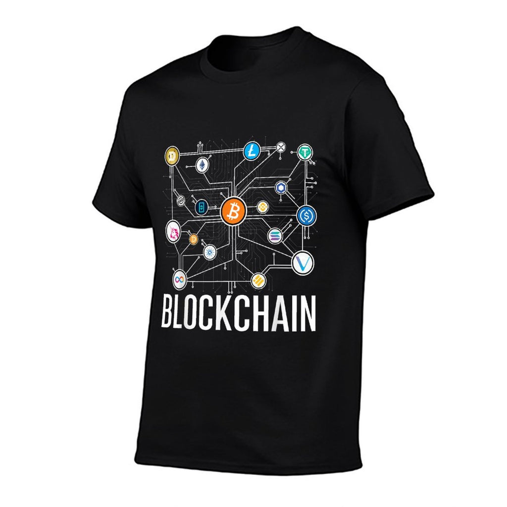 Blockchain - Cryptocurrency Crypto Investor BTC  High-quality Stitching T-Shirt