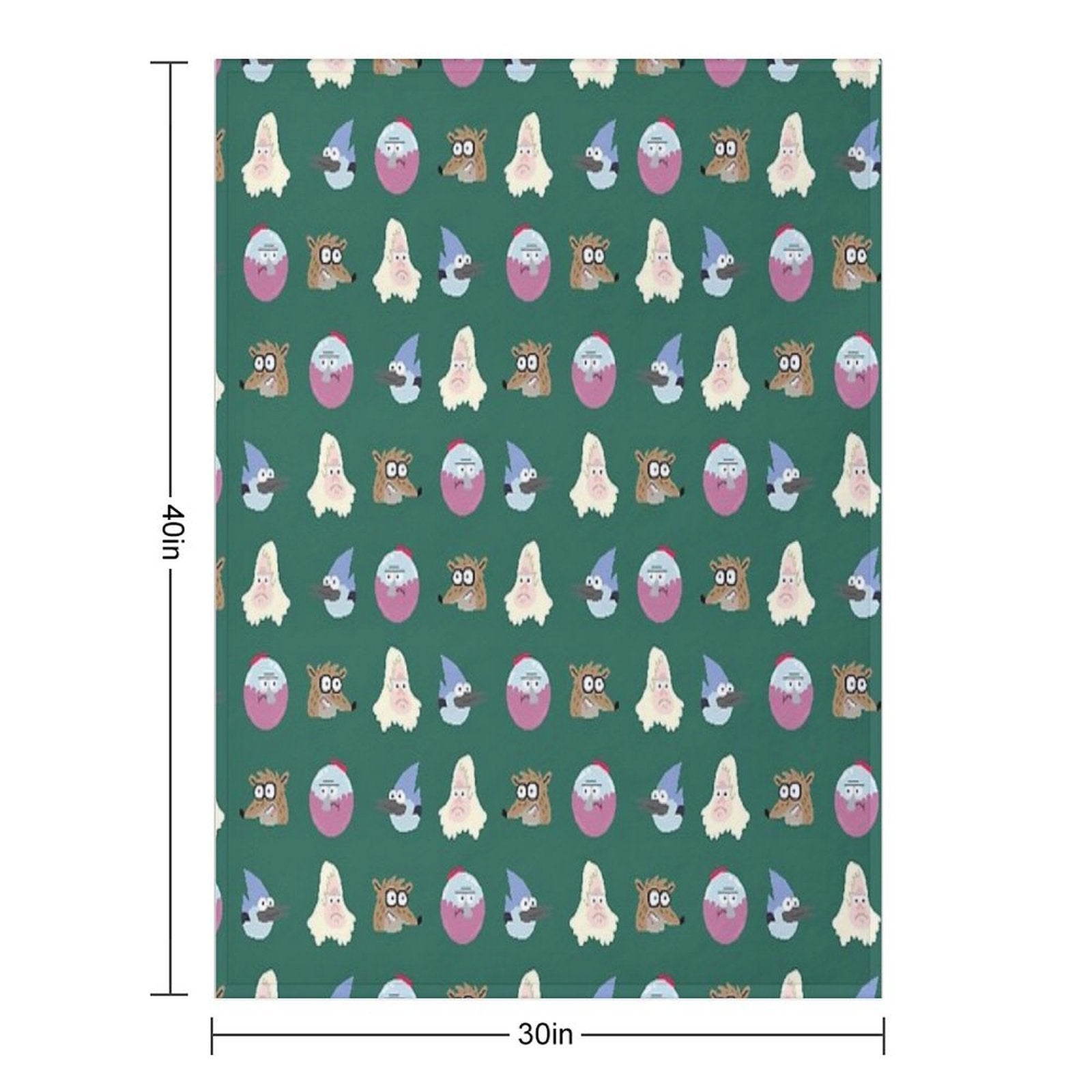 Regular Show - Pixel Pattern Gift-ready Throw Blanket
