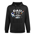 Dad of The Birthday Boy Space Astronaut Birthday Family Easy Care Hoodie