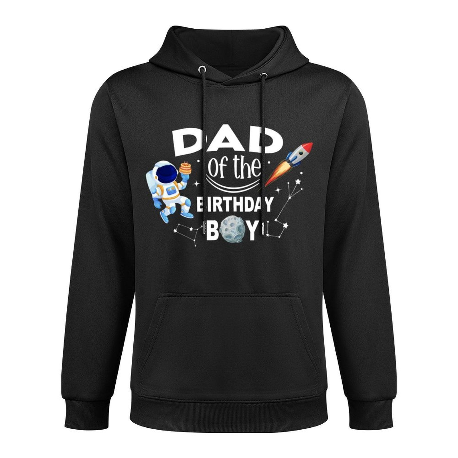 Dad of The Birthday Boy Space Astronaut Birthday Family Easy Care Hoodie