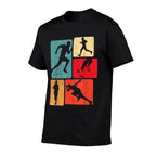 Funny Runner Running Marathon Track And Field Lovers Outfit  Rolled Sleeves T-Shirt