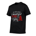Its The Most Wonderful Time of The Year Red Christmas Tree  Cotton T-Shirt