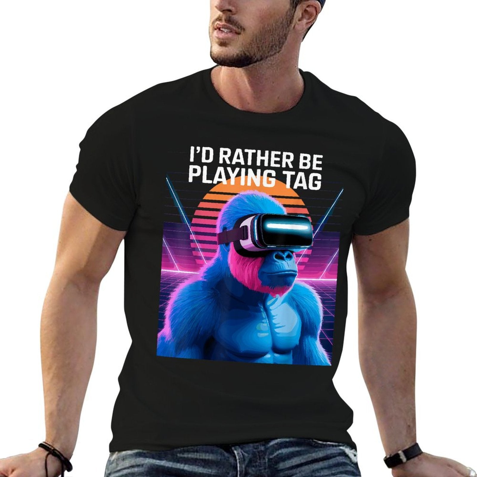 Id Rather Be Playing Tag  Graphic-printed T-Shirt