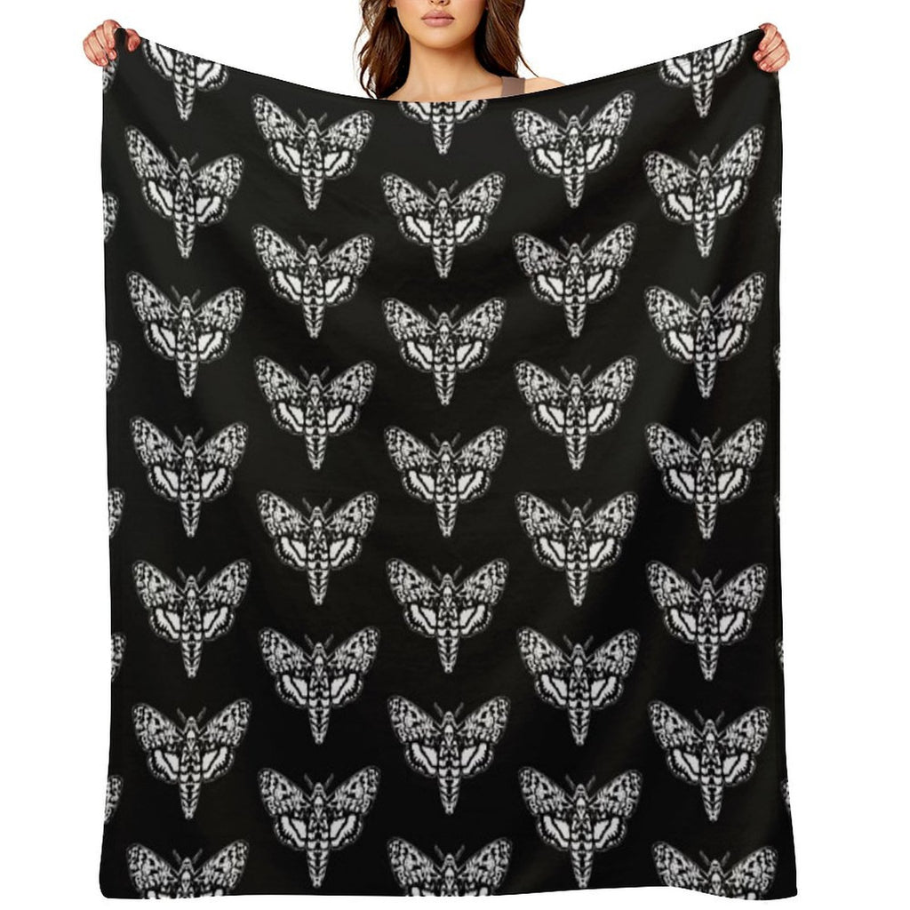 Death's Head Moth Versatility Throw Blanket