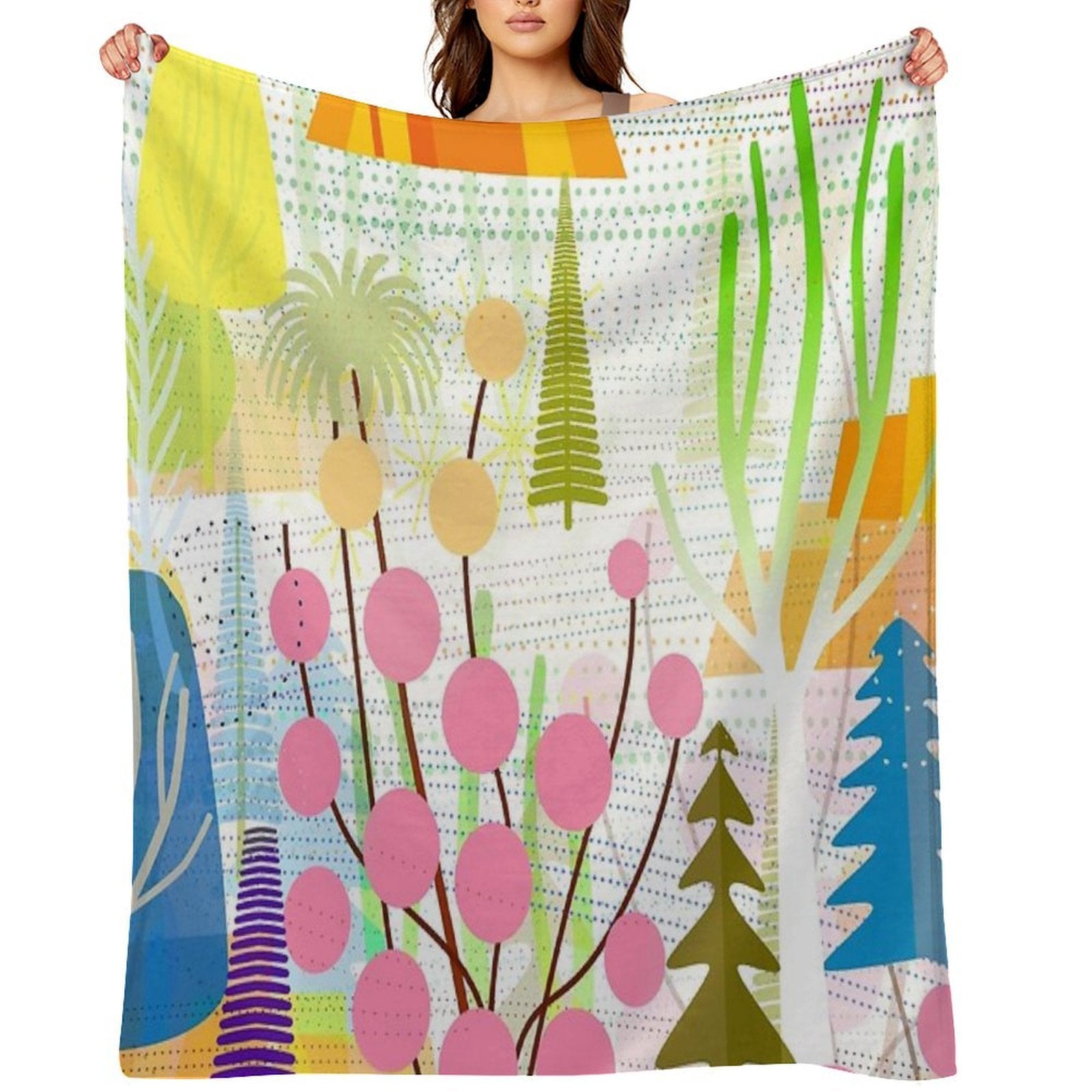 Fresh Day Travel-friendly Throw Blanket