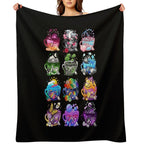 Pride Flag Teacup Collection Sustainable Throw Blanket