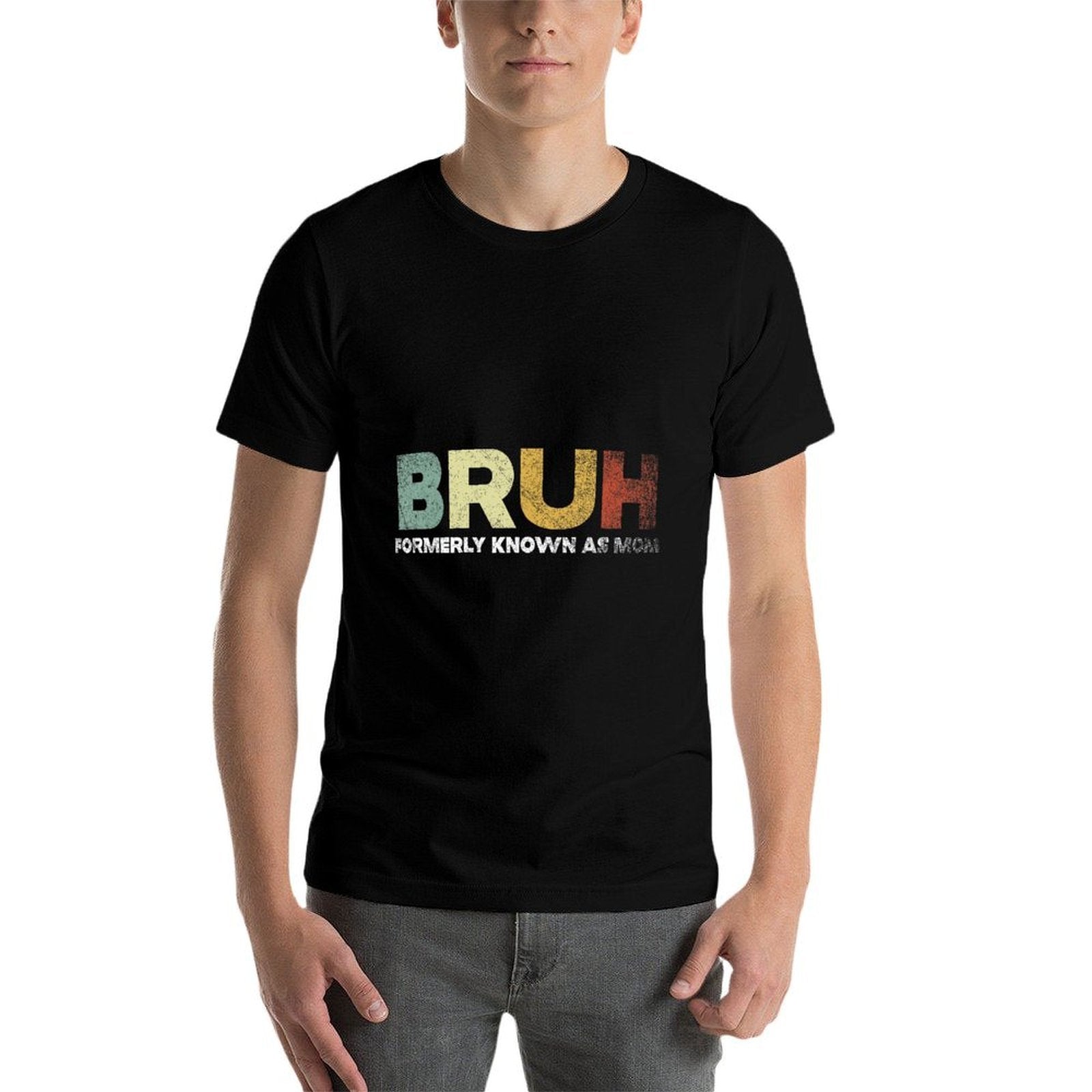 Bruh Formerly Known As Mom  Oversized Silhouette T-Shirt