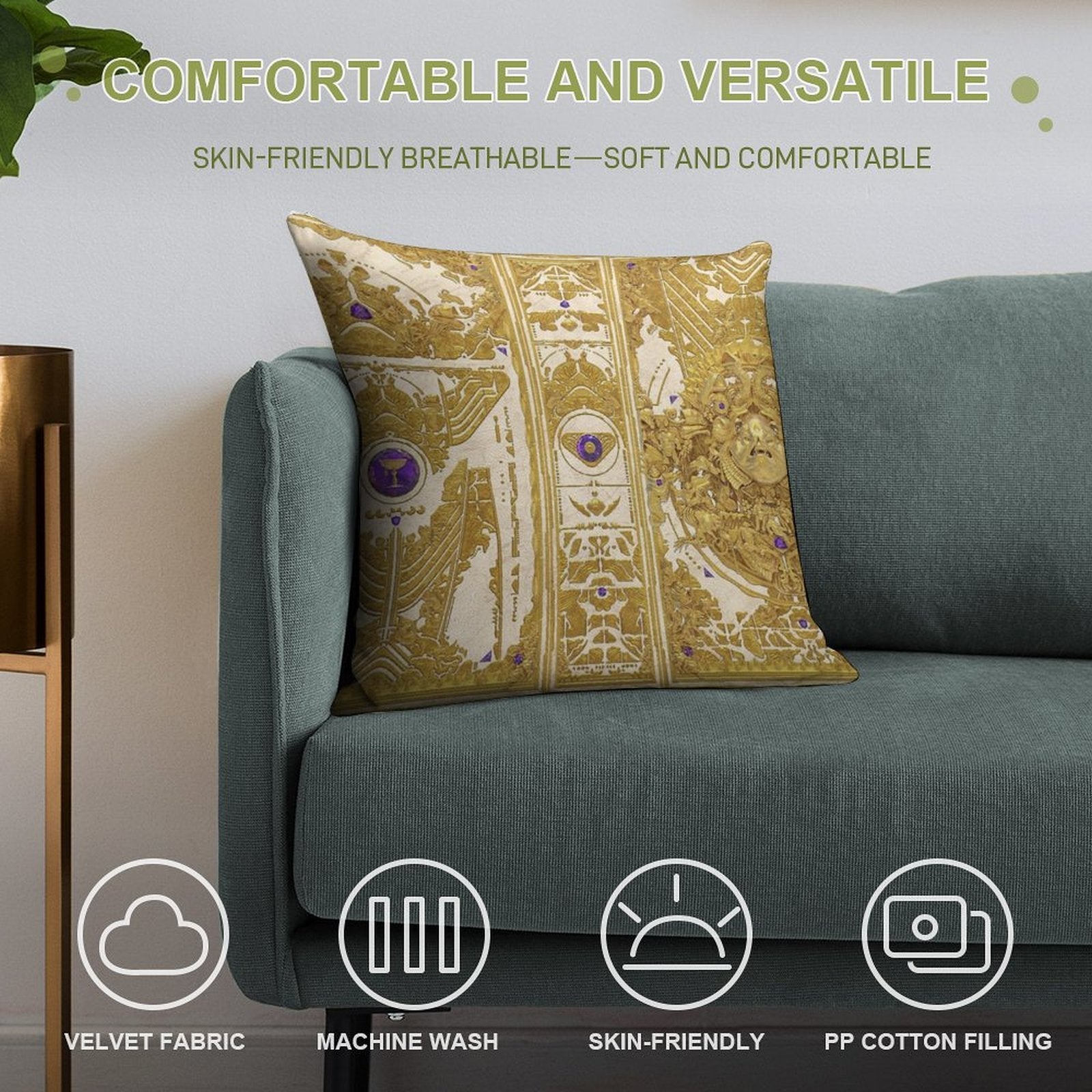 Destiny 2 Leviathan Book Art Soft Luxury Feel Throw Pillow