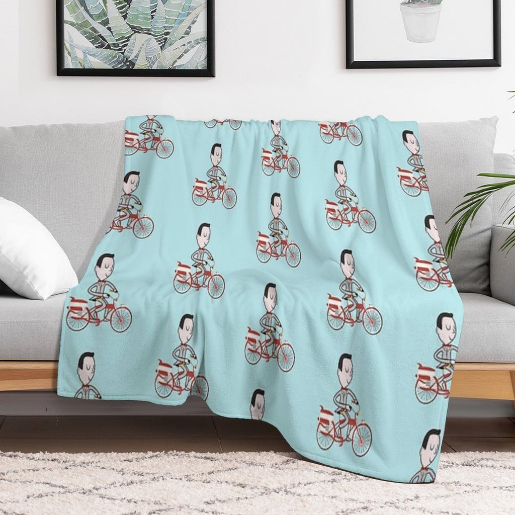 My Bike - Pee Wees Big Adventure Plush Throw Blanket