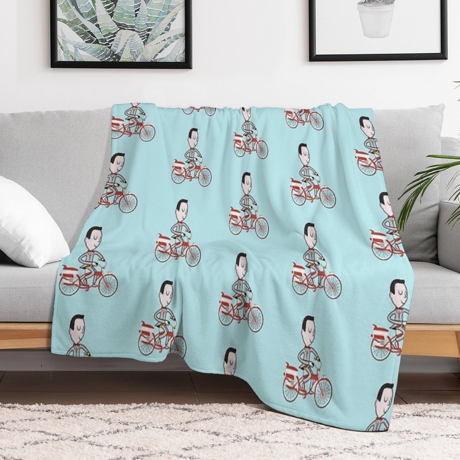 My Bike - Pee Wees Big Adventure Plush Throw Blanket