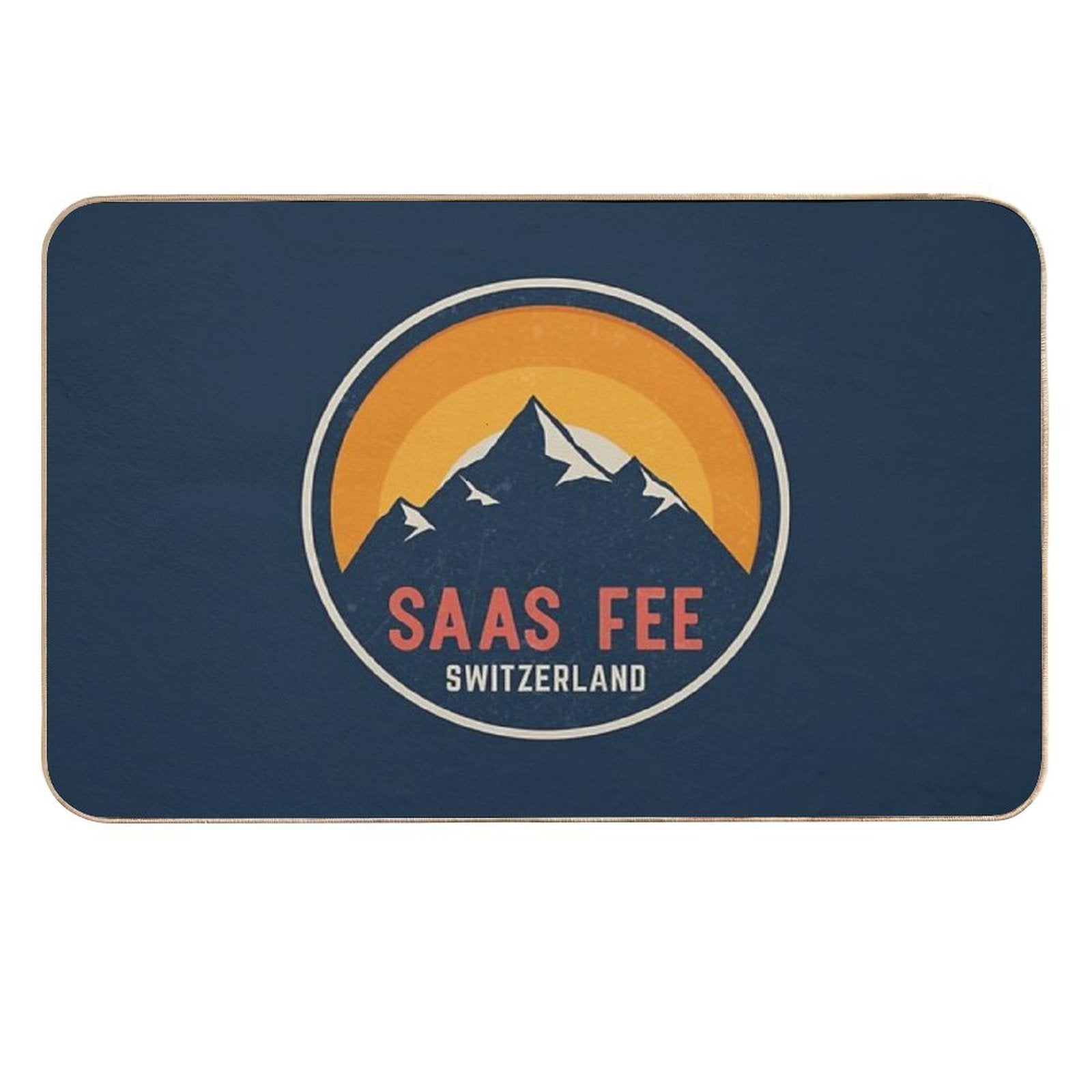 Saas Fee Switzerland Mountain Design  Multi-Purpose Bath Mat