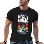 Nerdy Moms Build Character RPG Fantasy Game Lover  Affordable Price T-Shirt