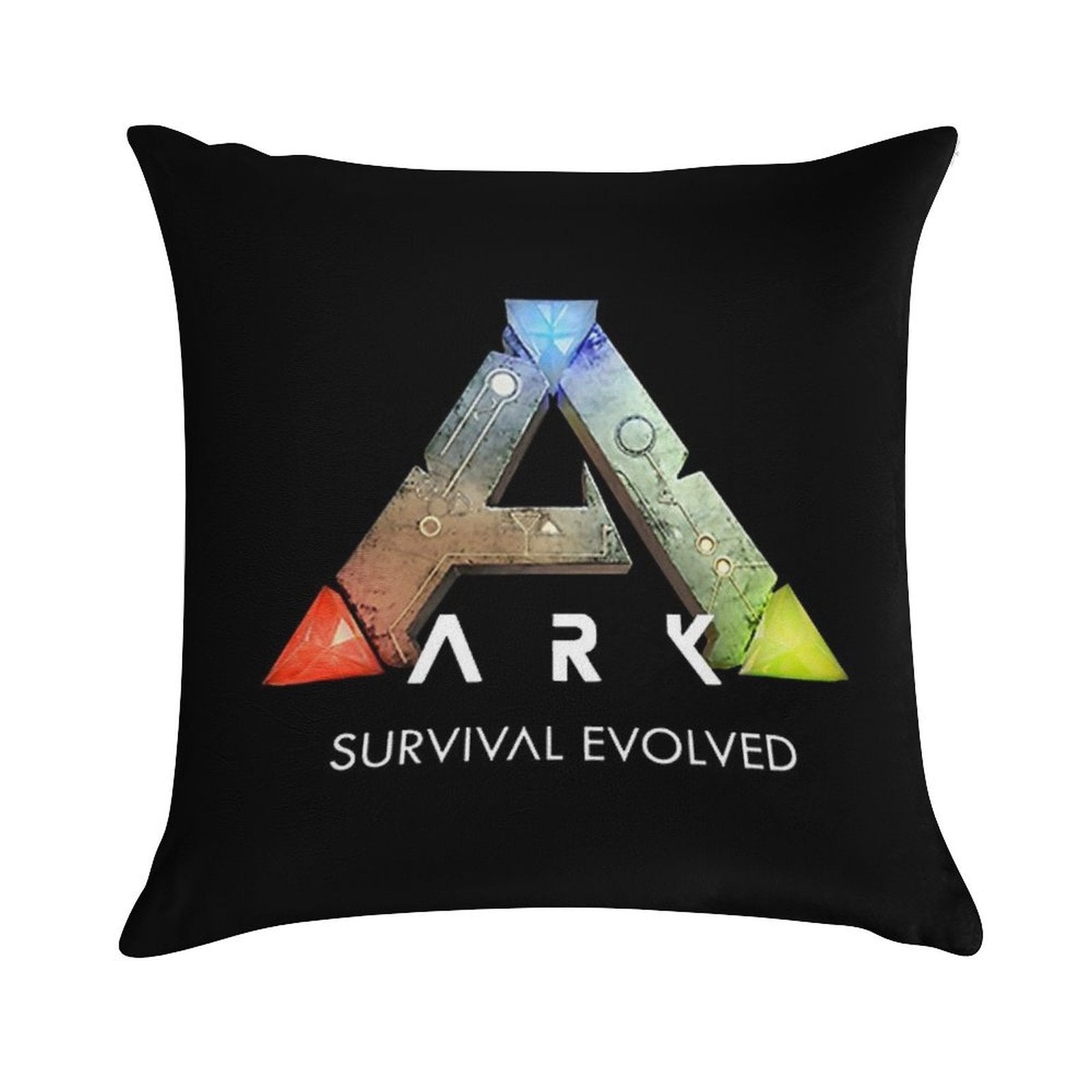 Ark Survival Evolved ( Black ) Soft Hidden Zipper Throw Pillow