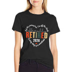 Funny Retired 2026 Heart For Women Retirement Retired 2026  Relaxed-fit T-Shirt