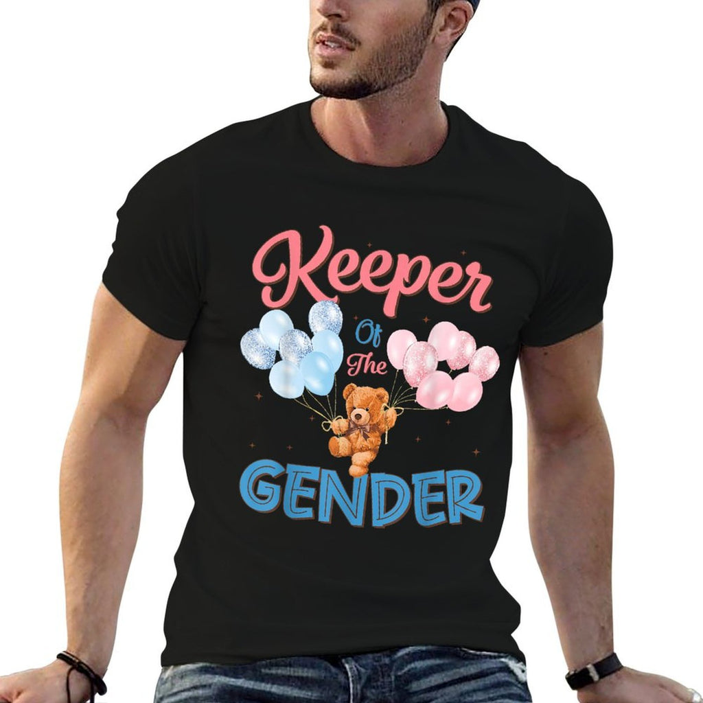 Keeper Of The Gender Reveal Baby Bear Balloons Party  Odor-resistant T-Shirt