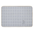 Trellis Pattern No.3 Grey  Stain-Proof Bath Mat