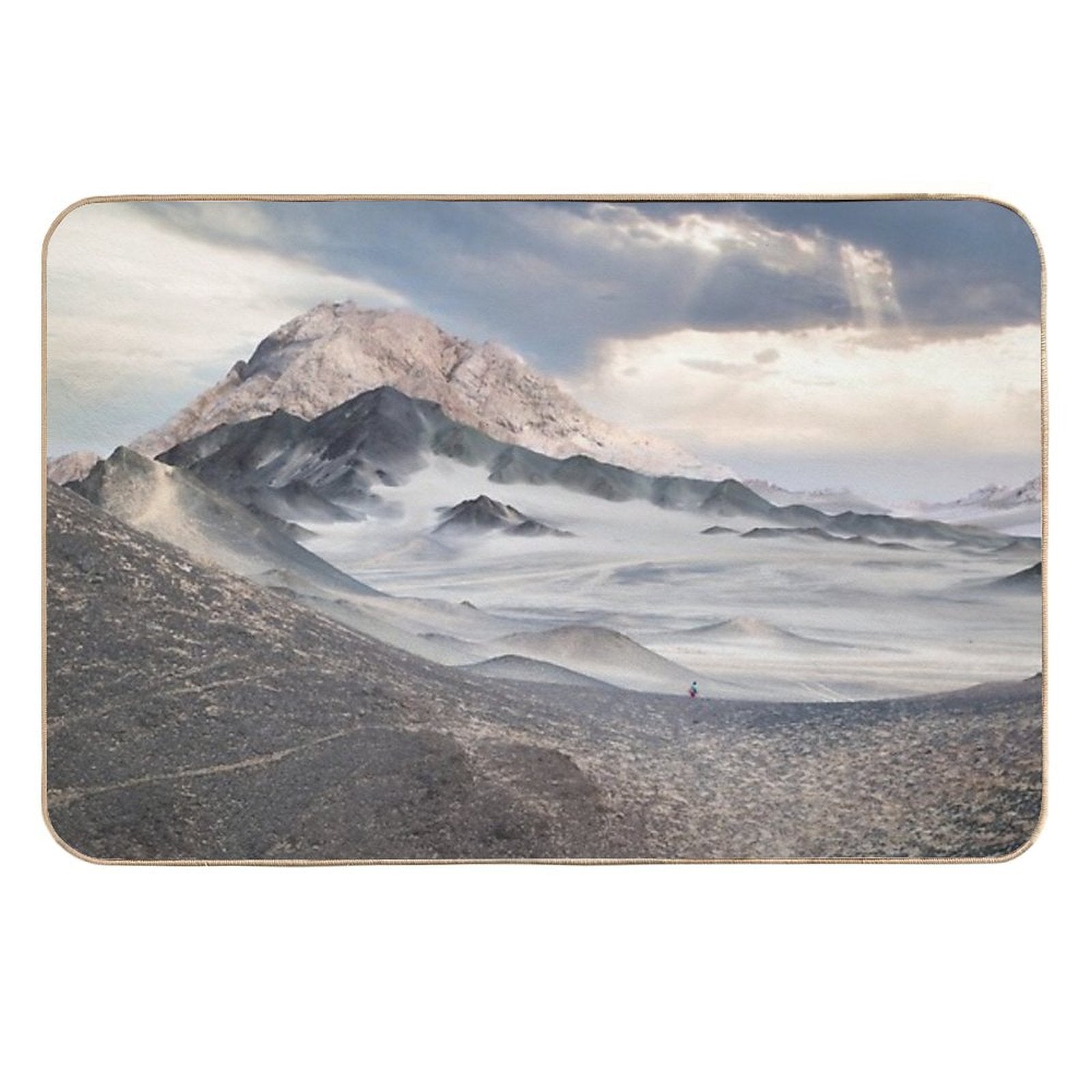 Rainbow Mountain (胭脂山),  Qinghai, China  Fade-Resistant Bath Mat