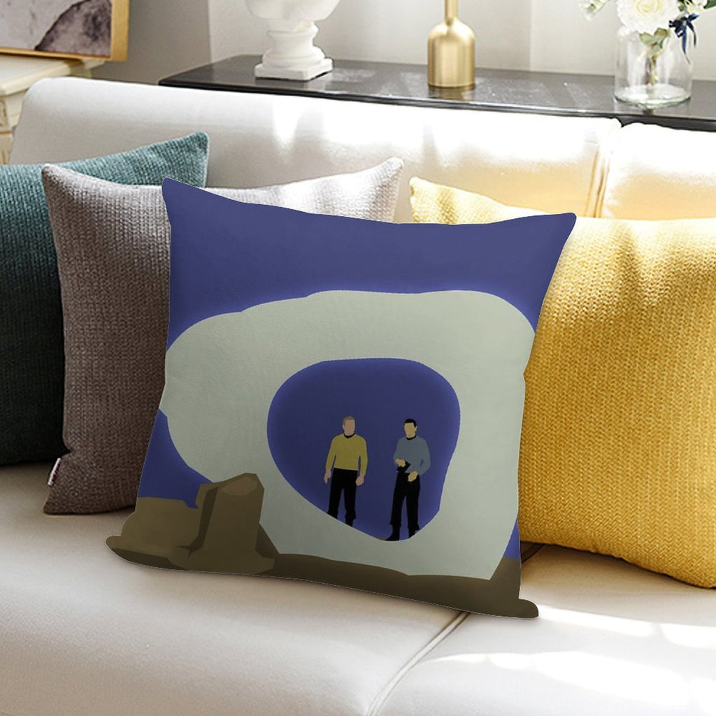 The City on The Edge of Forever Soft High-Density Material Throw Pillow