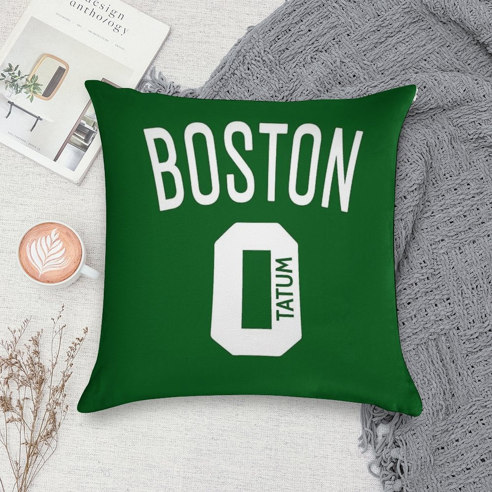 JAYSON TATUM 2020 Soft Decorative Cover Throw Pillow