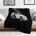 Model X Tesla Motors Sustainable Throw Blanket