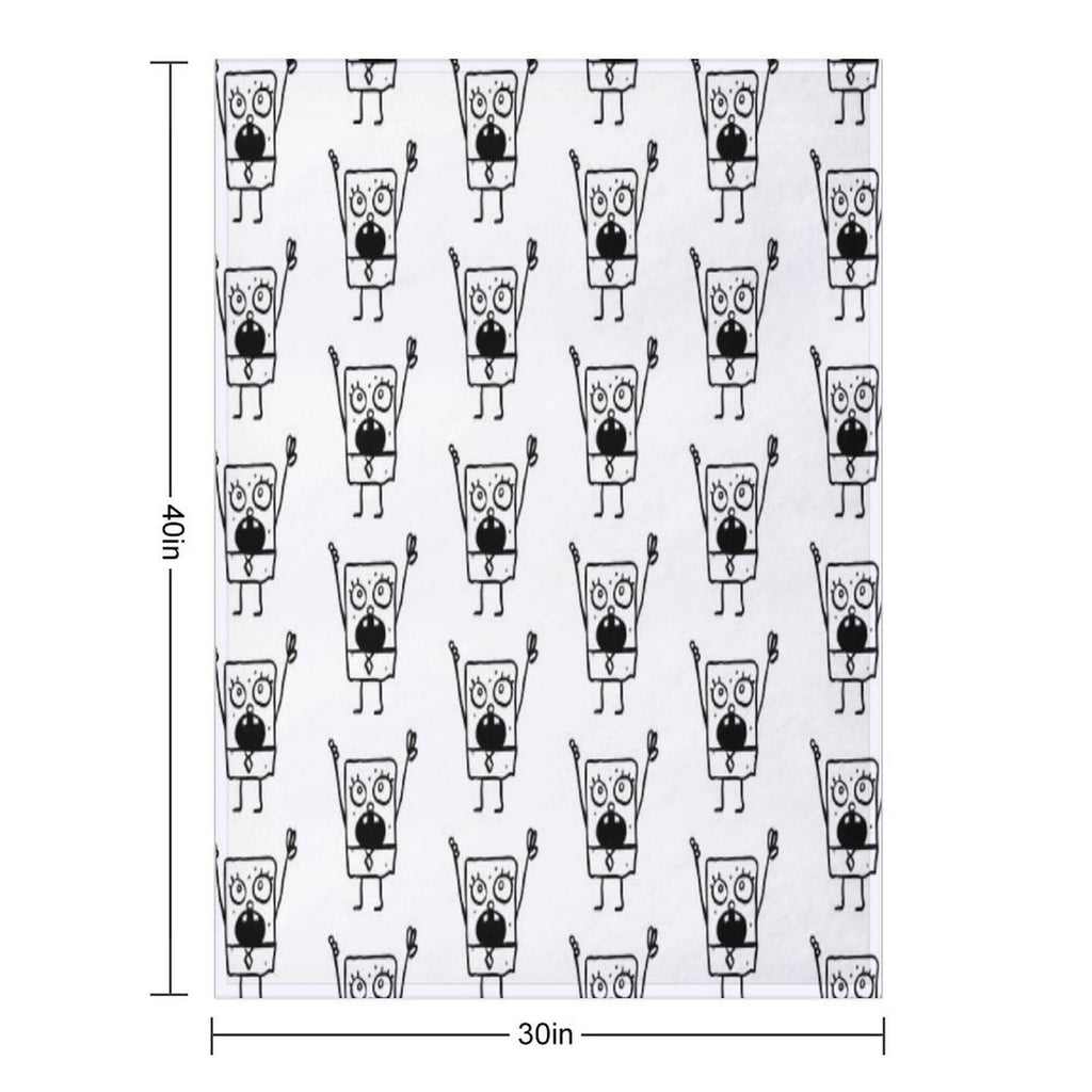 Doodlebob   Spongebob Themed  @HeckinFarOut Quick-dry Throw Blanket