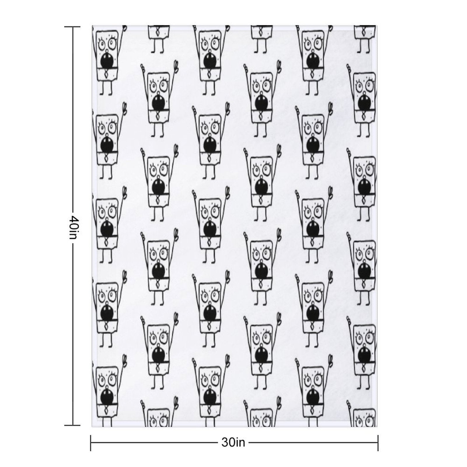 Doodlebob   Spongebob Themed  @HeckinFarOut Quick-dry Throw Blanket