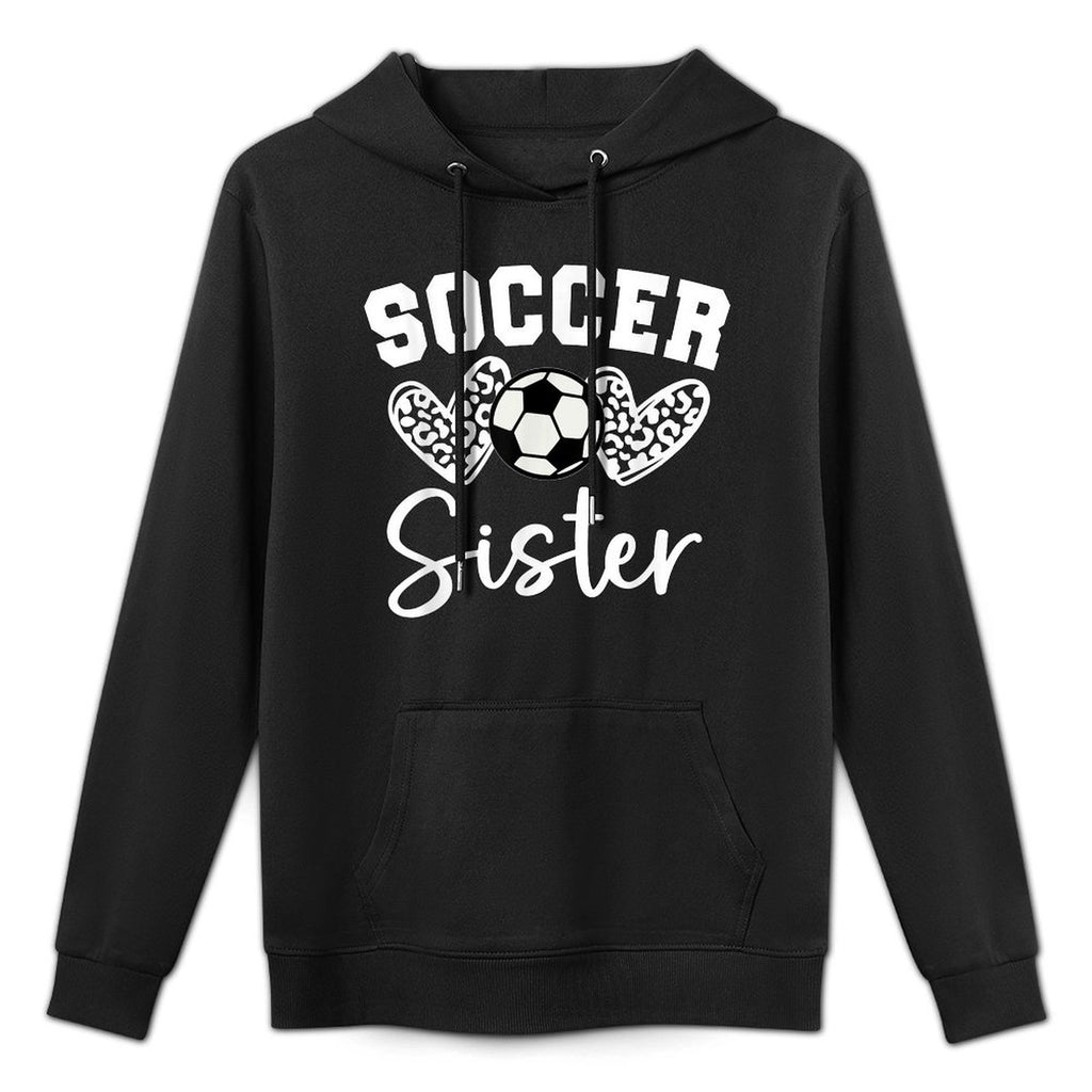 Soccer Sister Matching Family Soccer Cotton-Polyester Blend Hoodie