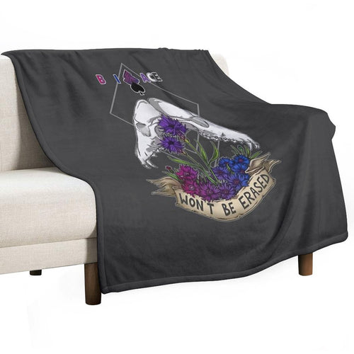 Bi+Ace - Won't Be Erased Sustainable Throw Blanket
