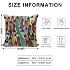 Village of Cinque Terre Soft Fade-Resistant Throw Pillow