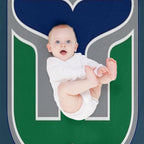 Vintage Hartford Hockey  Retro Whalers Sustainable Throw Blanket