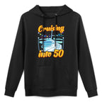 Cruising Into 50 Years Cruisin 50th Birthday Cruise Gift Premium Layering Staple Hoodie