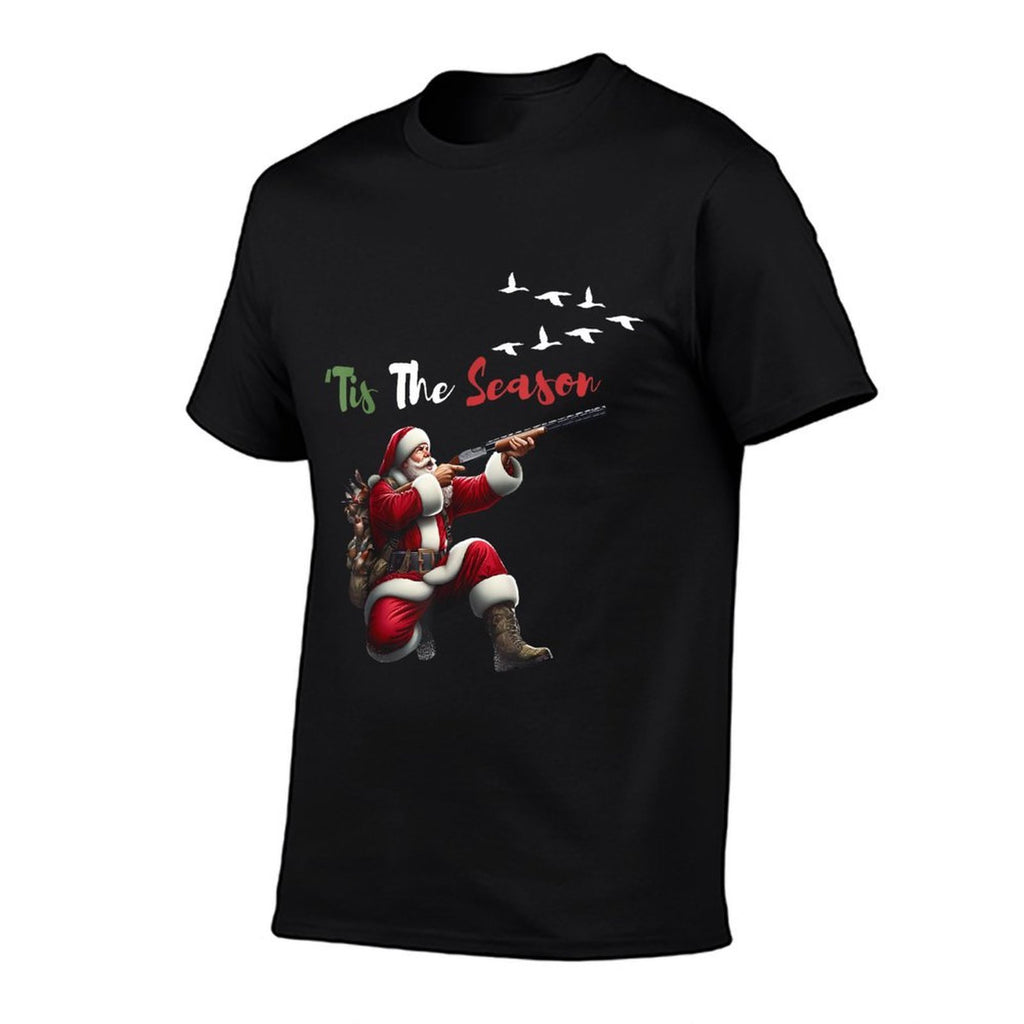 Christmas Santa Claus Duck Hunting Men Women Duck Hunter  Breathable T-Shirt
