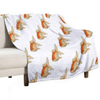 Mirrorscale Comet Goldfish - Vintage Japanese Style Kingyo Compact Throw Blanket