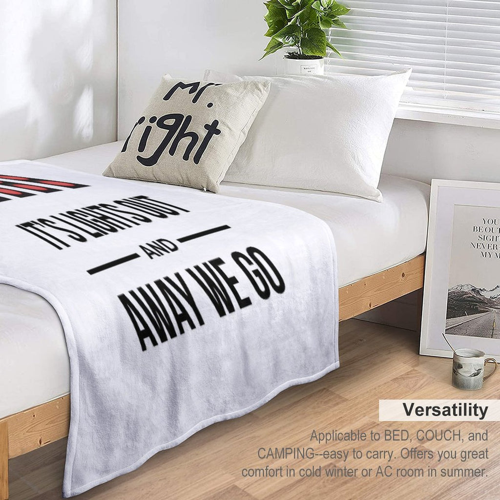 It's Lights Out And Away We Go Sustainable Throw Blanket