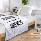 It's Lights Out And Away We Go Sustainable Throw Blanket