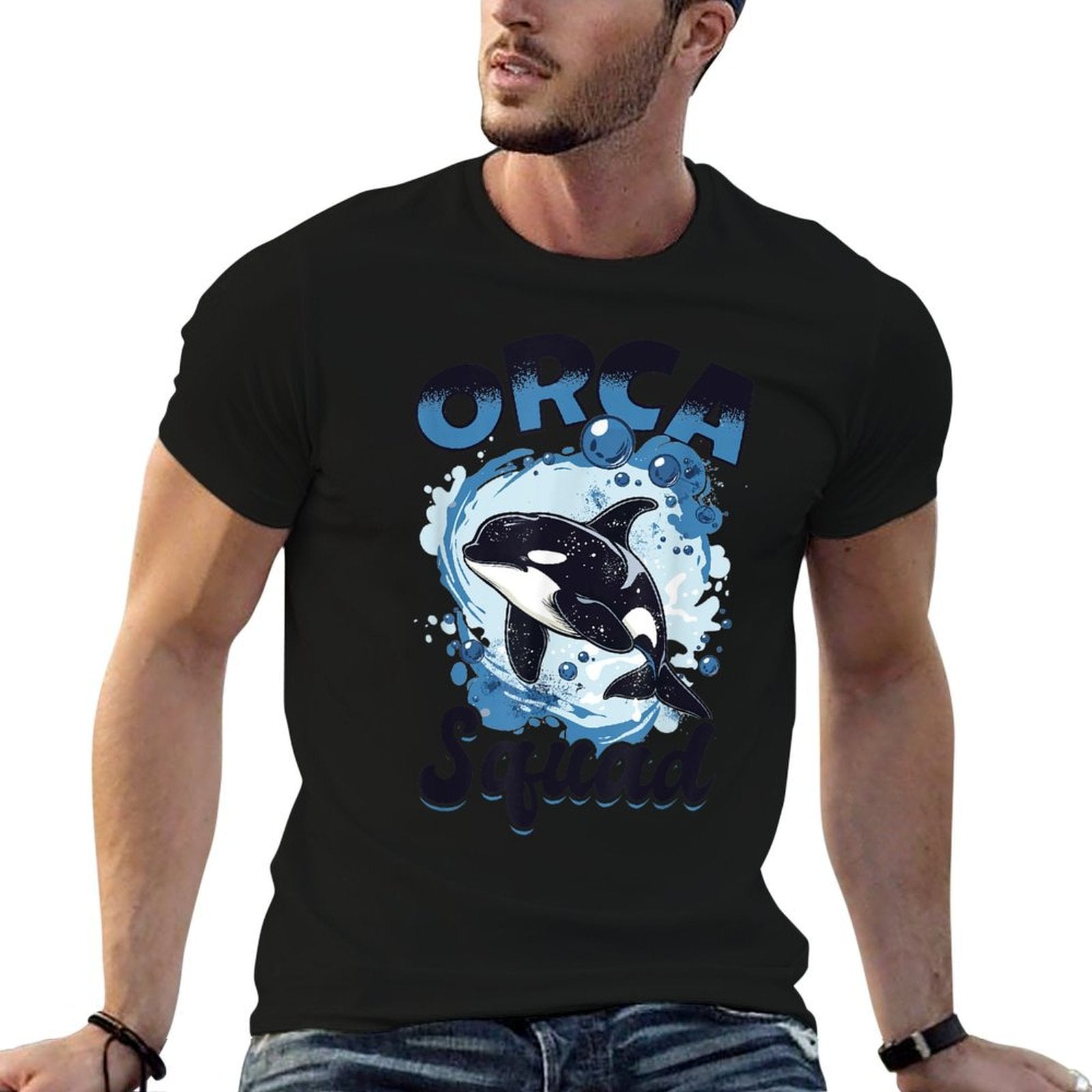 Funny Orca Animal Orca Squad  Vintage-inspired T-Shirt