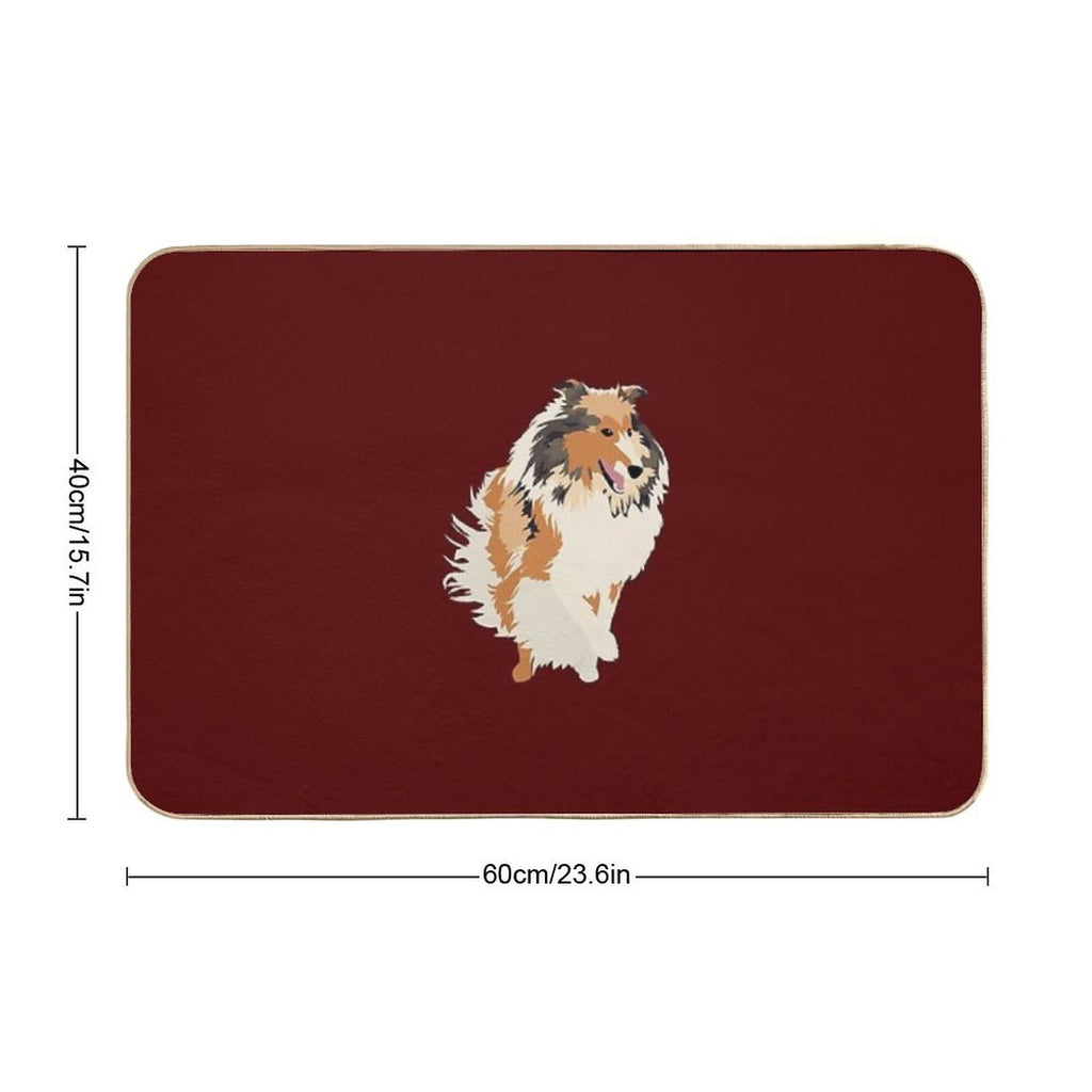 A&M Collie V.2  Pet-Safe Bath Mat